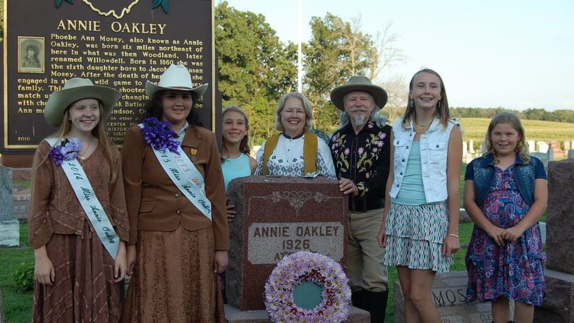 The Annie Oakley Festival, taking place from July 23-25 at the Darke County Fairgrounds in Greenville, will be honoring the area’s most famous sharpshooter. Contributed photo.