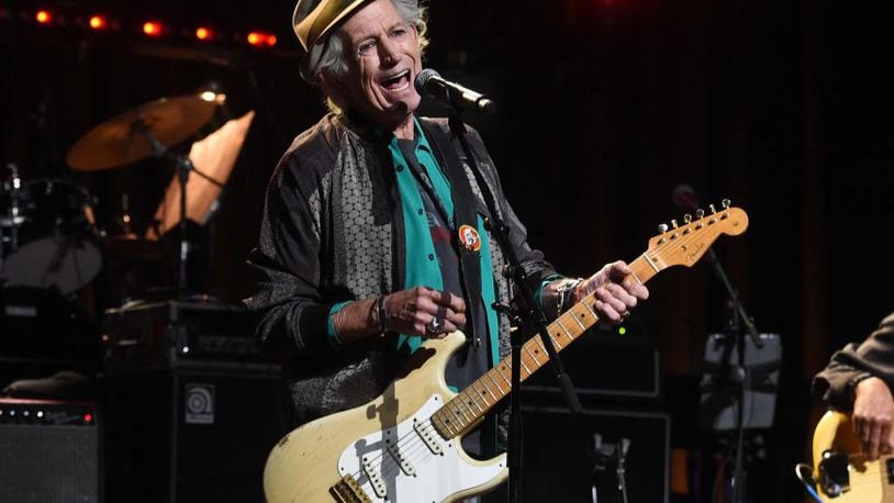 Keith Richards performs onstage at the Second Annual LOVE ROCKS NYC! A Benefit Concert for God's Love We Deliver at the Beacon Theatre on March 15, 2018 in New York City.