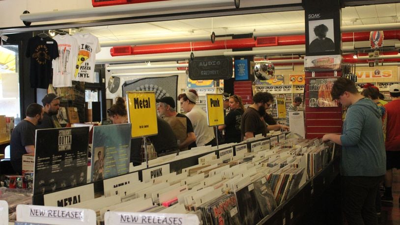 Omega Music in downtown Dayton is among local record stores prepared to celebrate National Record Day on Saturday, April 22. FILE