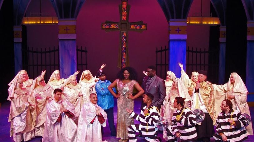 The 2011 musical comedy “Sister Act,” based on the 1992 Whoopi Goldberg film and featuring music by Academy and Tony Award-winning composer Alan Menken, continues at La Comedia Dinner Theatre through June 18. CONTRIBUTED