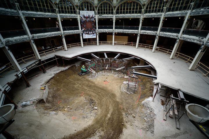 PHOTOS: Behind the scenes during construction at the Dayton Arcade