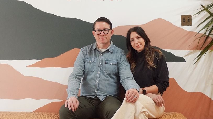 Hawthorne Heights frontman JT Woodruff and his wife, Niki, celebrated the one-year anniversary of Greenhaus Coffee in Sidney on Nov. 18.