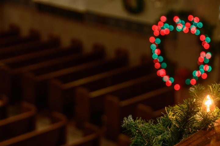 St. Mary Catholic Church Christmas decorations