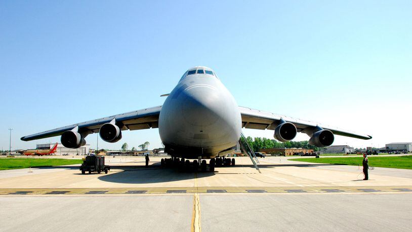 FILE PHOTO: A C-5 Galaxy from Wright-Patterson Air Force Reserve Command, Ohio, is part of Exercise Ardent Sentry at Hulman Fieldin Terre Haute, Indiana. (U.S. Air Force photo/Senior Master Sgt. John S. Chapman)