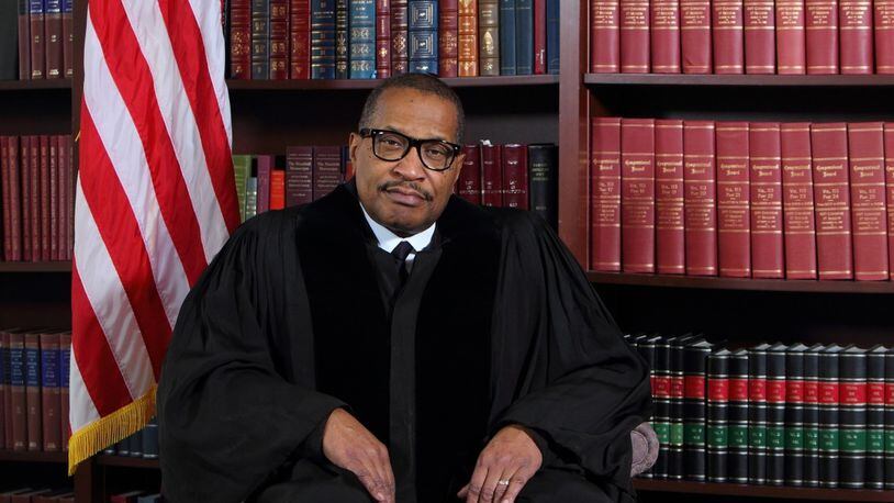 Alan Bomar Jones stars as Thurgood Marshall in the Human Race Theatre Company’s regional premiere of George Stevens, Jr.’s one-man play “Thurgood.” The play chronicles Marshall’s rise to becoming America’s first African-American Supreme Court Justice. CONTRIBUTED