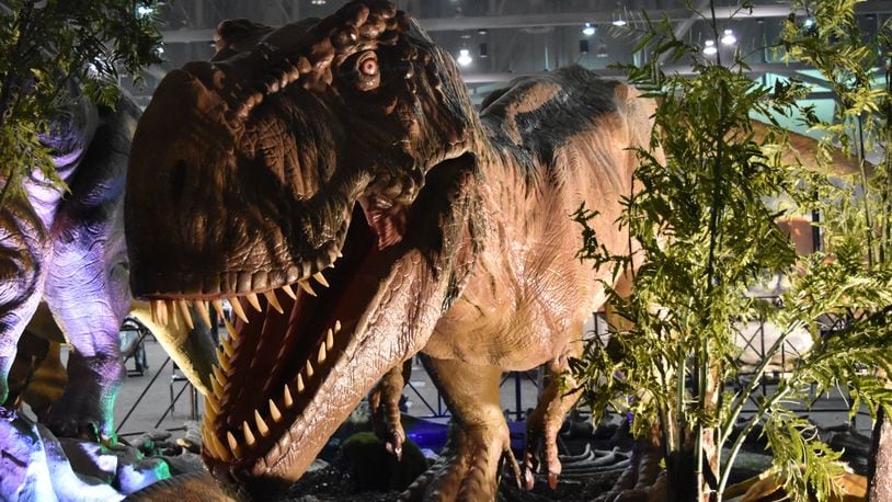 A Tyrannosaurus Rex at Jurassic Quest, which is slated Feb. 2-4 at the Dayton Convention Center. (CONTRIBUTED BY JURASSIC QUEST)