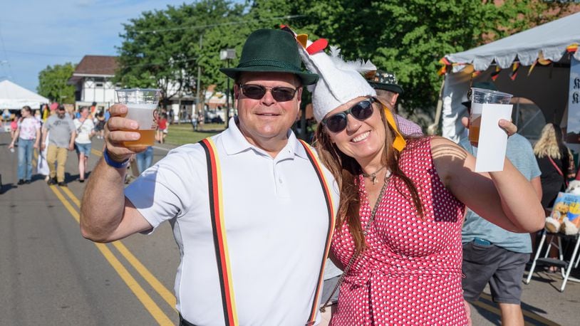 Prost! The 38th Annual Germanfest Picnic was held at the Dayton Liederkranz-Turner German Club grounds in Dayton's St. Anne's Hill Historic District from Friday, Aug. 13, through Sunday, Aug. 15, 2021. TOM GILLIAM / CONTRIBUTING PHOTOGRAPHER
