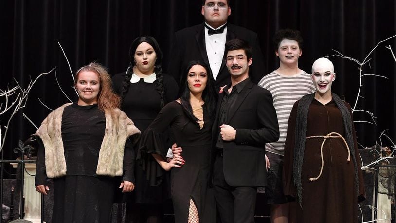 Milton-Union High School’s production of “The Addams Family” is among the productions to be recognized at the inaugural Miami Valley High School Theatre Awards Showcase Tuesday, June 11, at the Schuster Center. CONTRIBUTED