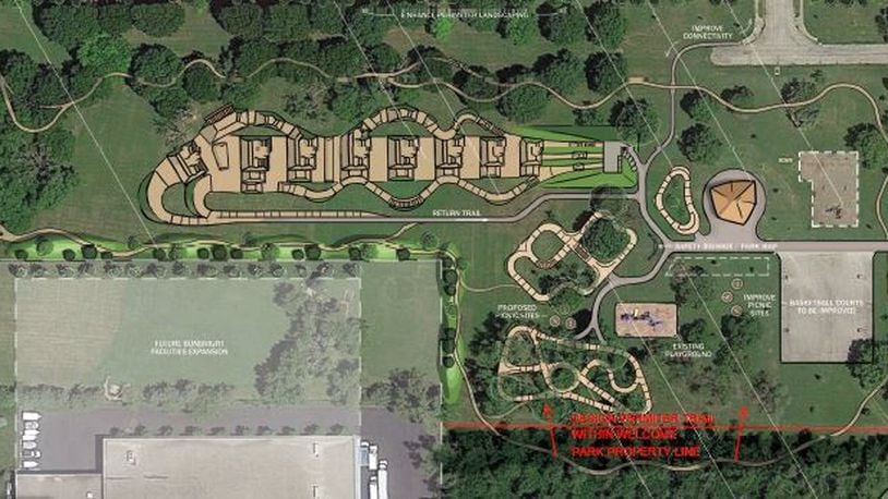 A mountain bike park is planned for Welcome Park near UD Arena. SUBMITTED