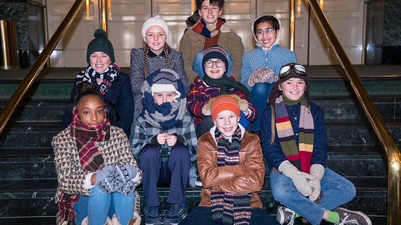 A group of young actors from the Miami Valley will perform in “A Christmas Story” at the Victoria Theatre. The show is presented by the VTA and produced by The Human Race Theatre Company. CONTRIBUTED PHOTO BY RON VALLE