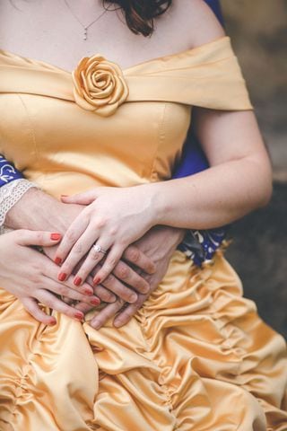 Photos: Dayton bride and groom’s channel Beauty and the Beast for epic pictures