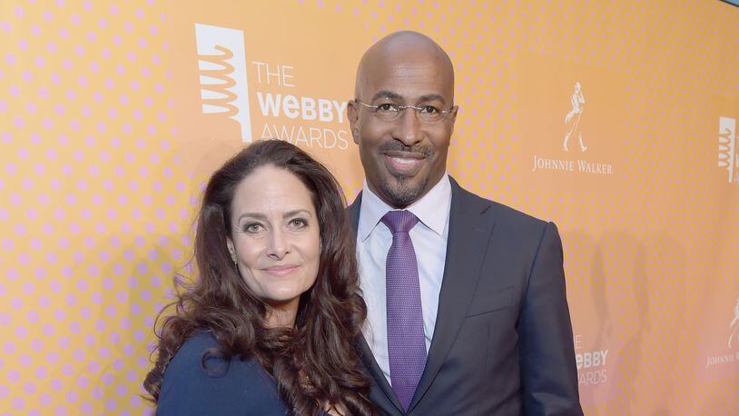 Jana Carter and Van Jones pictured in 2017. The couple, who married in 2005, announced they are divorcing.  (Photo by Jason Kempin/Getty Images for Webby Awards)