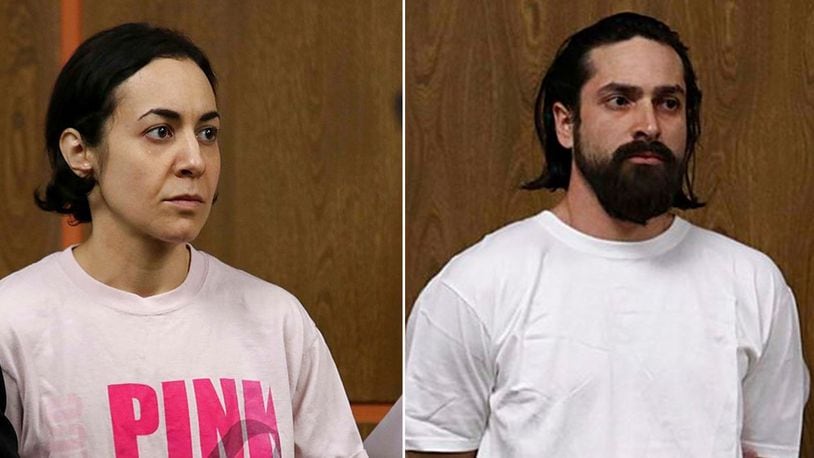 Shana Pedroso (L) and Marvin Brito are facing charges in the death of a 6-year-old Massachusetts girl. (John Love/The Sentinel & Enterprise via AP, Pool)
