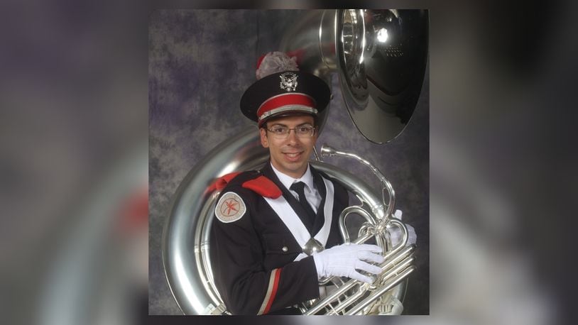 Ben Muraski is a senior sousaphone player in the Ohio State Marching Band from Beavercreek High School. (Photo contributed by Ohio State Marching Band)