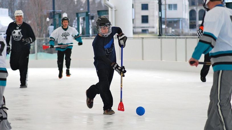Beyond skating, broomball and curling return to the MetroParks Ice Rink. CONTRIBUTED