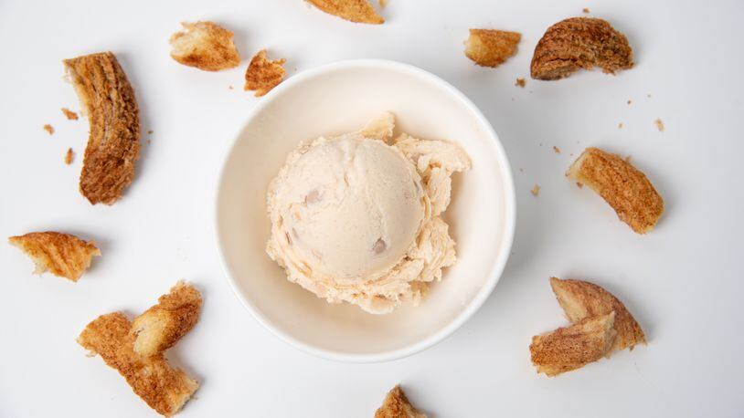 Graeter's third bonus flavor of the summer is Churro, a combination of cinnamon ice cream with crunchy churro pieces.