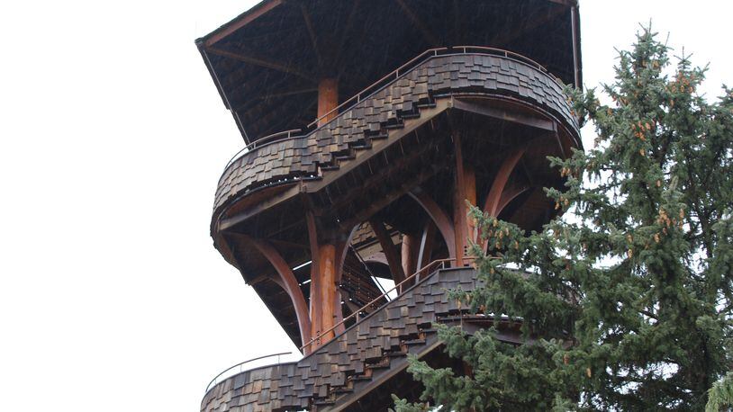 The Cox Arboretum MetroPark Tree Tower closed in September 2016 after a fungal disease weakened the structure’s support beams.