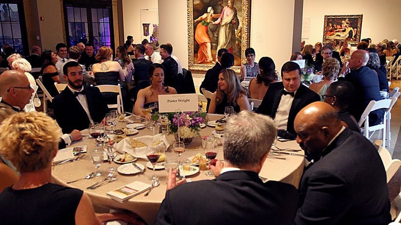 Dining in the galleries makes the Art Ball a unique experience. CONTRIBUTED