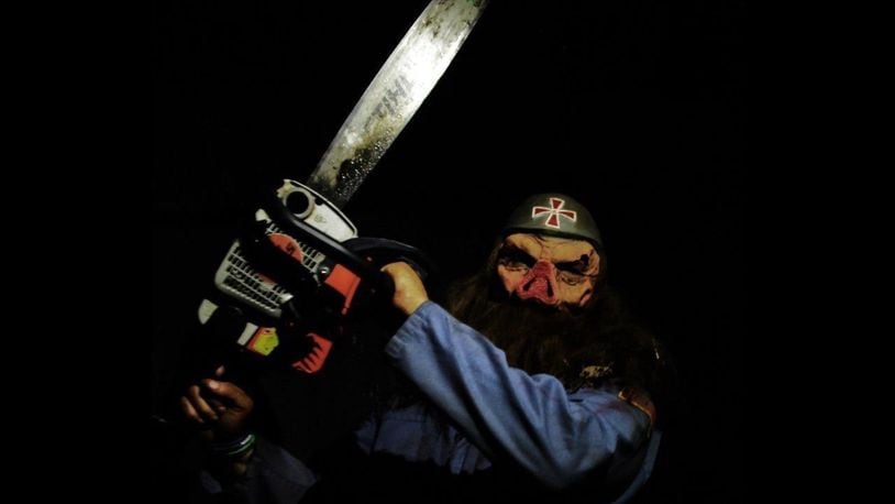 Characters such as this are a common sight at the Brimstone Haunt (formerly the Springboro Haunted Hayride and Black Bog) in Wilmington. CONTRIBUTED