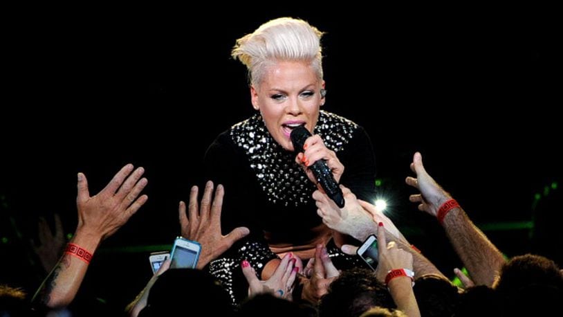 Singer P!nk will perform July 26, 2023, at Cincinnati's Great American Ball Park. (Photo by Kevin Winter/Getty Images)