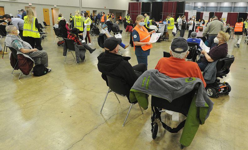 PHOTOS: COVID-19 vaccinations at Dayton Convention Center
