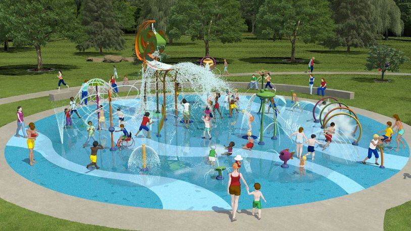Kacie Jane Park is to include a splash pad, two playgrounds, a bathhouse with restrooms and a picnic shelter, paved parking lot and a few other amenities in Springboro. CONTRIBUTED