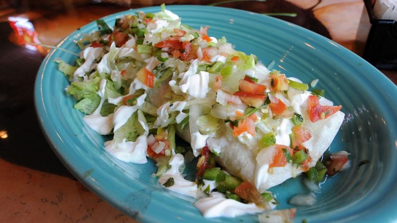 Fiesta Burrito is a dish served at El Rancho Grande. FILE