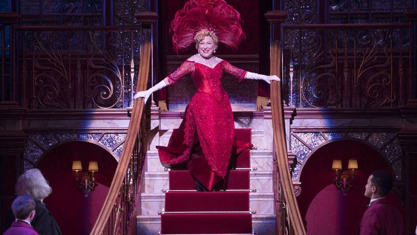 Bette Midler as Dolly Gallagher Levi in ?Hello, Dolly!? at the Shubert Theater, in New York, April 15, 2017. The genius of casting Midler as Dolly, a widow who decides to rejoin life by marrying the rich and curmudgeonly Horace Vandergelder, is that she built her career on making nostalgia hip. (Sara Krulwich/The New York Times)