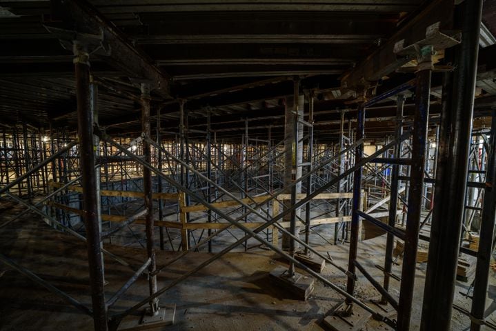 PHOTOS: Dayton Arcade recovery continues, first floor slab completed and windows restored