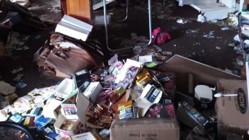 Flood damage at The Baseball Card Shoppe in Madison, Wisconsin, topped $300,000.