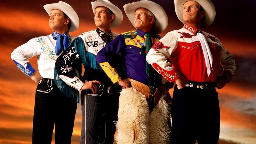 Grammy-winning cowboy quartet Riders in the Sky, (left to right) Joey, the CowPolka King, Woody Paul, Too Slim and Ranger Doug, perform at Sorg Opera House in Middletown on Saturday, March 12.