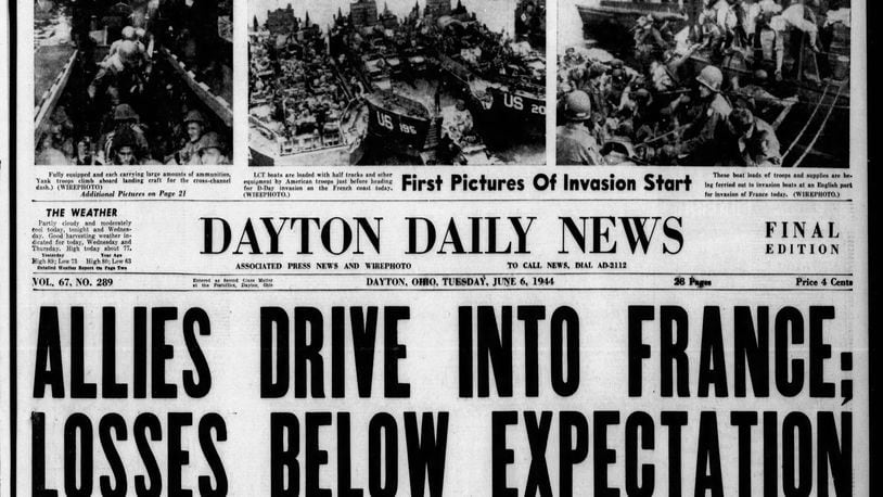 Dayton Daily News, June 6, 1944