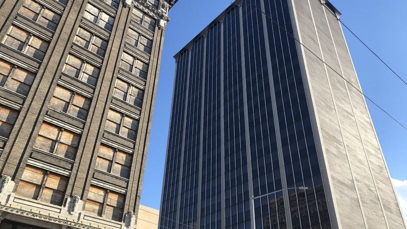 The owner of the Grant-Deneau Tower at 40 W. Fourth St. wants to convert the tower into a mix of uses. CORNELIUS FROLIK / STAFF