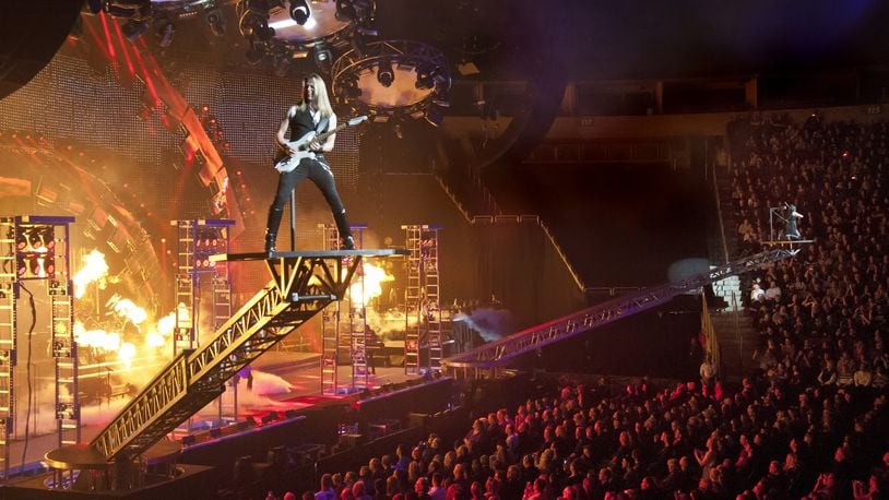 The Trans-Siberian Orchestra stage show lets it all hang out, high above the crowd. CONTRIBUTED