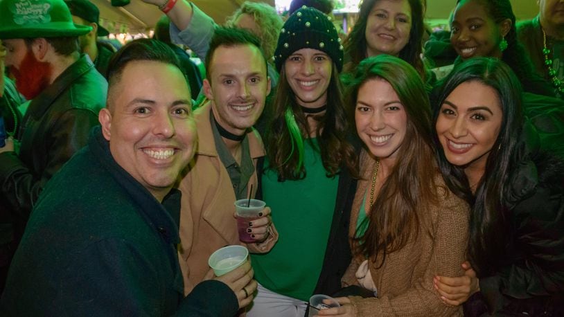 It looks like Dayton’s Oregon District was the place to be on Friday evening, March 17, 2017 for St. Patrick’s Day shenanigans. TOM GILLIAM/CONTRIBUTING PHOTOGRAPHER