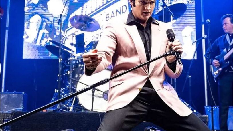 Cincinnati-based Tyler Christopher, who was in grade school in Alexandria, Ky. when he started winning the county fair karaoke contest each summer, presents his Ultimate Elvis Show at Northmont Community Auditorium in Clayton on Friday, Feb. 2.