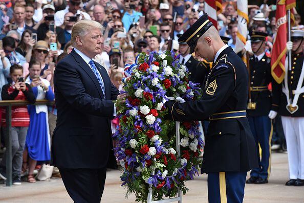 PHOTOS: Trump Memorial Day observance