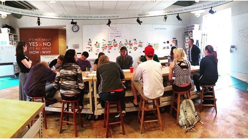 Students gather at The Collaboratory in Dayton. Photo via Facebook.