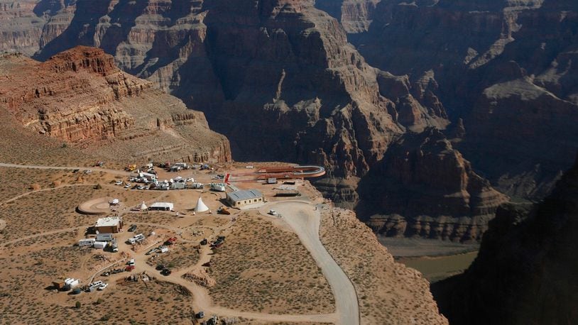 FILE PHOTO: A tourist slipped and fell over the edge of a Grand Canyon lookout on tribal land. The fall happened Thursday, March 28, 2019, morning on the Hualapai Tribe's reservation outside the boundaries of Grand Canyon National Park.
