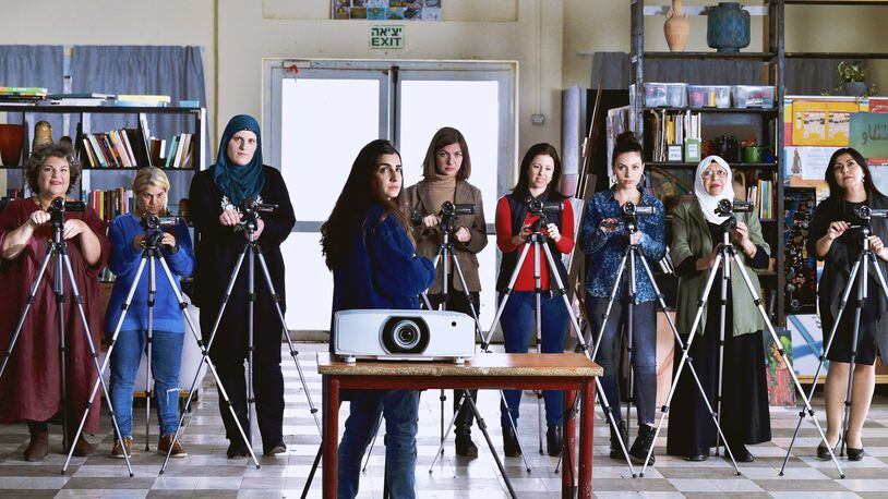 "Cinema Sabaya" is the story of nine women, Arab and Jewish. The women take part in a video workshop hosted by Rona, a young film director, who teaches them how to document their lives. CONTRIBUTED