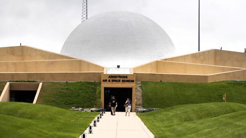 The Armstrong Air & Space Museum in Wapakoneta, Ohio, was designed to look like a moon base. The museum and town is celebrating the 50-year anniversary of the Apollo 11 moon mission that led to Neil Armstrong and Buzz Aldrin walking on the moon.