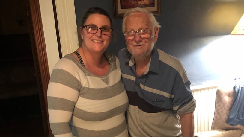 Melissa Fields of West Carrollton and her dad, George W. Schram. CONTRIBUTED PHOTO