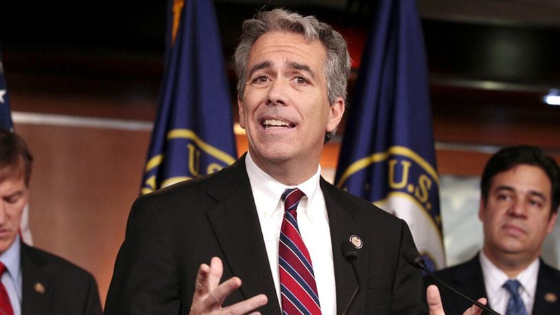 In this Nov. 15, 2011, file photo former U.S. Rep. Joe Walsh, R-Ill., gestures during a news conference on Capitol Hill in Washington. Walsh says he'll challenge President Donald Trump for the Republican nomination in 2020.
