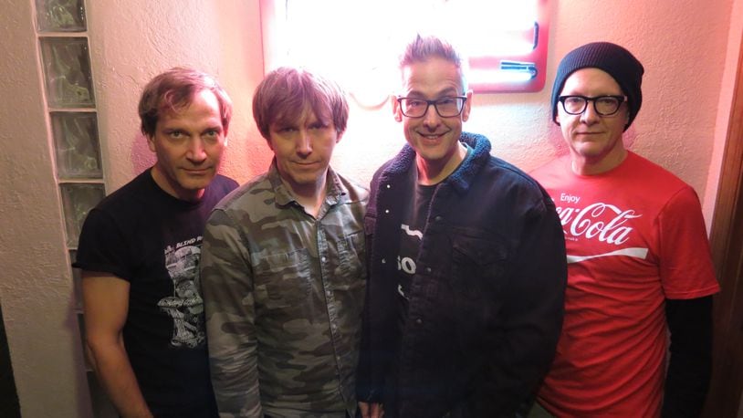 Brainiac circa 2023, (left to right) John Schmersal, Tim Krug, Tyler Trent and Juan Monasterio, has a sold out-show at The Brightside in Dayton on Friday, following a string of dates opening for Scottish post-punk band Mogwai in the United Kingdom February 9 through 20.
