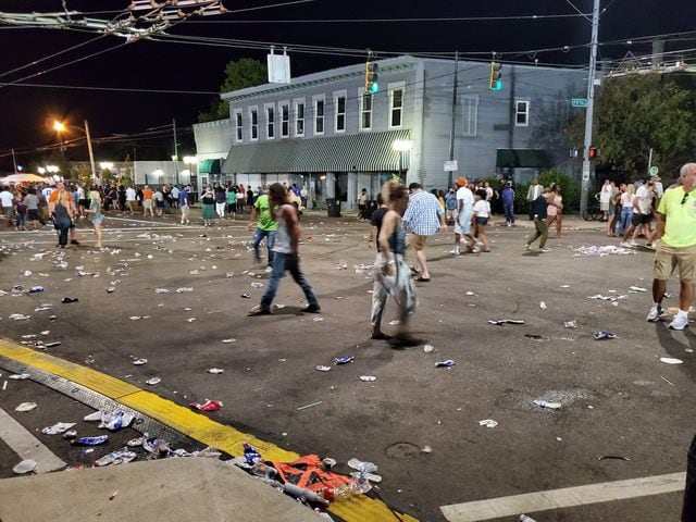 Gem City Shine block party cleanup