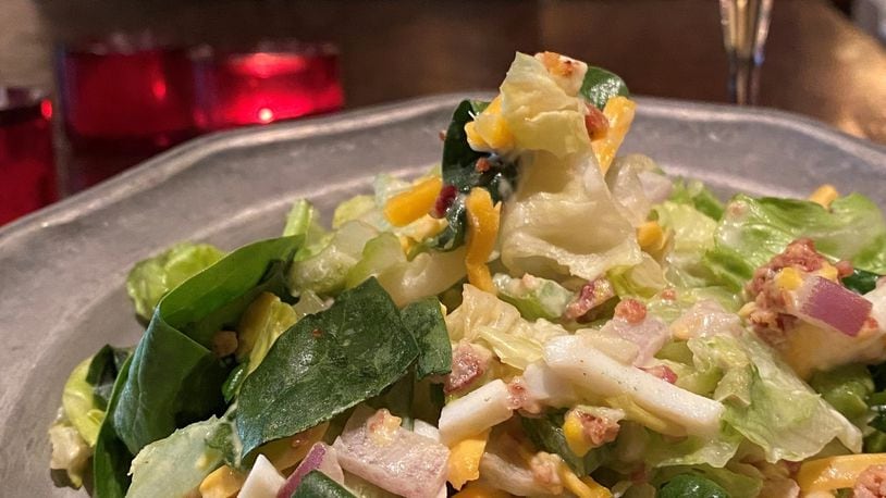 The Peasant Stock’s famous seven layered salad is offered at Figlio, which is located in the restaurant's former space in Kettering. CONTRIBUTED PHOTO