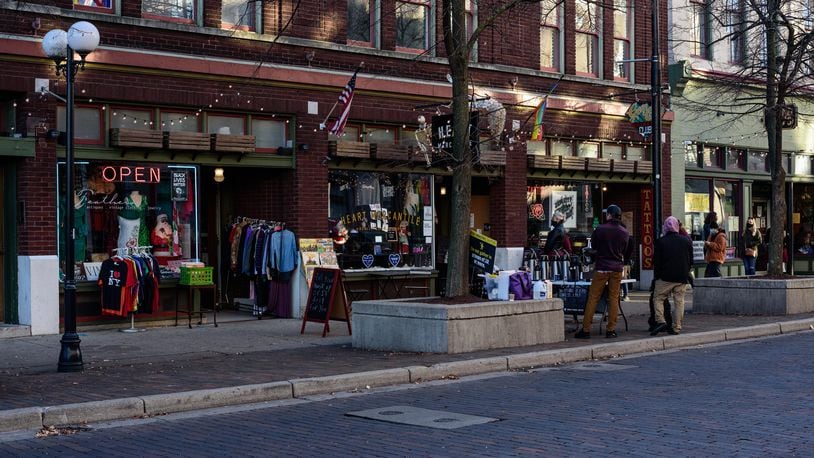 Here's a look at Small Business Saturday in downtown Dayton, the kickoff to the holiday shopping season, held on November 28, 2020. TOM GILLIAM/CONTRIBUTING PHOTOGRAPHER