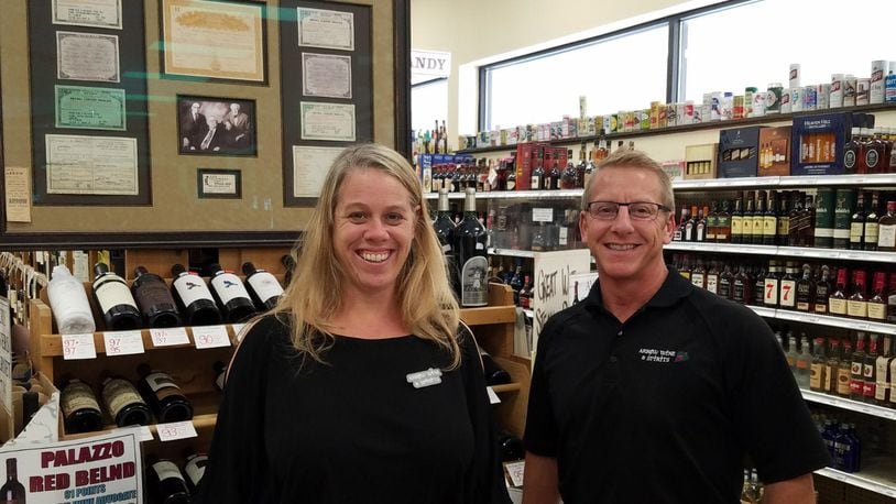 Beth Freyvogel and Mif Frank, third-generation co-owners of Arrow Wine & Spirits