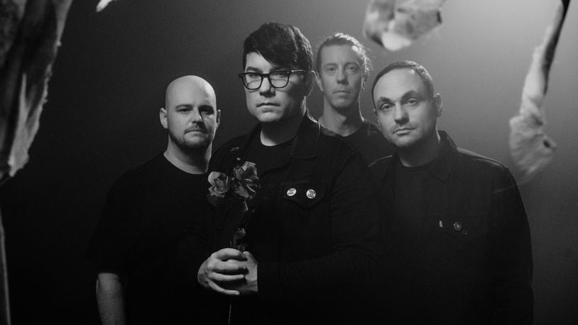 Hawthorne Heights, (left to right) Matt Ridenour, JT Woodruff, Chris “Poppy” Popadak and Mark McMillon, is presenting 10 festivals this year, including its second annual Ohio Is For Lovers at Riverbend Music Center in Cincinnati on Saturday, Sept. 9.