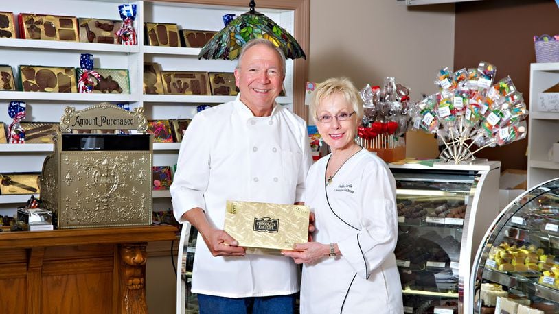 Golden Turtle Chocolate Factory owners Ted and Joy Kossoudji have served famous clients. CONTRIBUTED